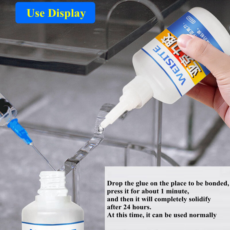 50ml 500ml PMMA Acrylic Glue Rapid Curing Plexiglass Adhesive For Acrylic Pipe Plate Aquarium Fish Tank Plastic Toys Repair