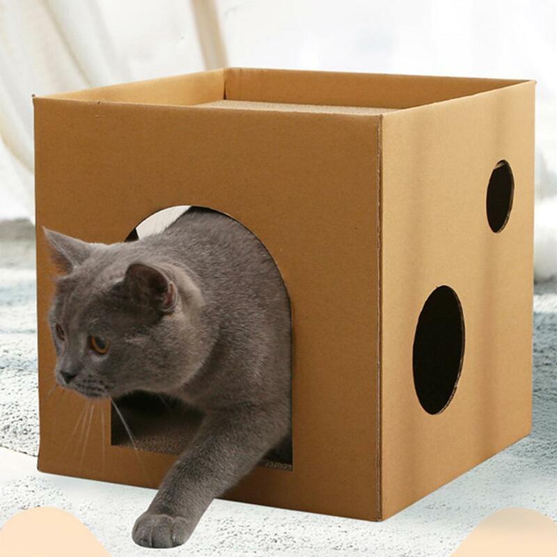 กระดานลับเล็บสำหรับแมวแมวกระดาษลูกฟูกกันรอยขีดข่วนอุปกรณ์สำหรับสัตว์เลี้ยงของเล่นแมว