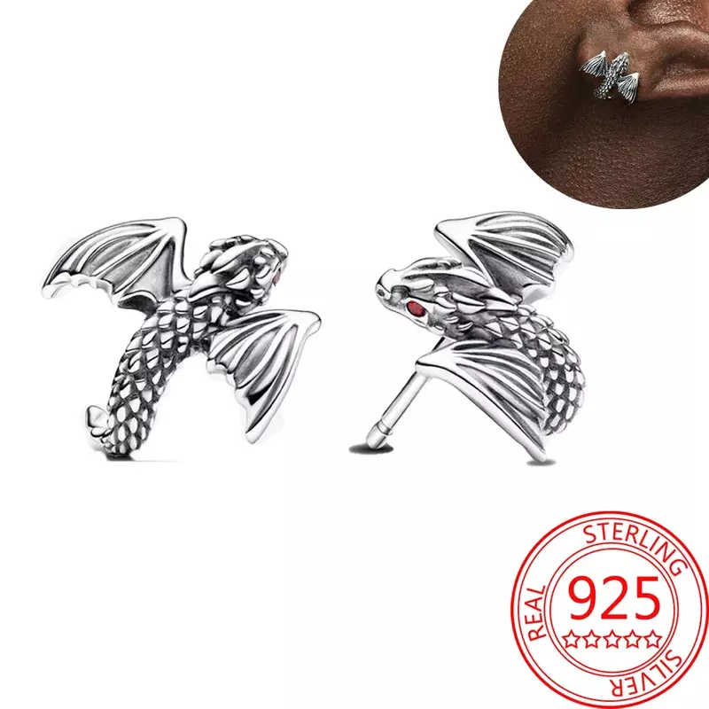 Spelserie 925 Sterling Zilveren Draak Eivormige Kralen & Ijzeren Troon & Dragon Ring Fit Pandora Armband Accessoires