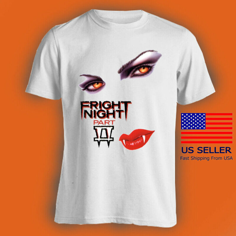 T-shirt bianca da uomo Movie Fright Night taglia S a 5XL