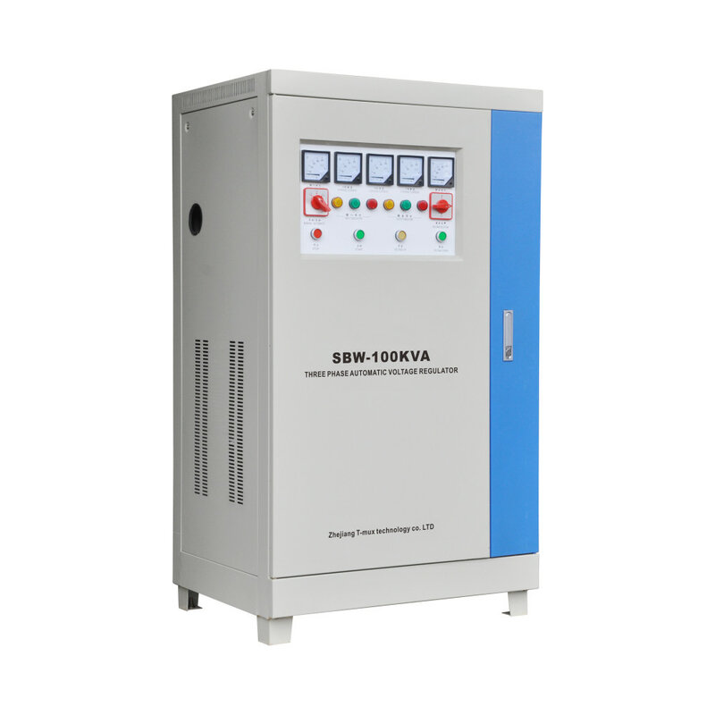 Estabilizador regulador de voltaje automático, serie SBW 150, 120, 100, 50 Kva, 3 fases