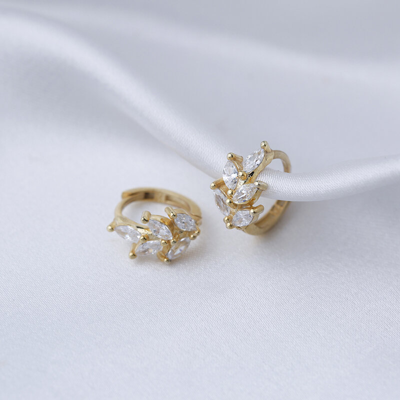 Orecchini pendenti in argento Sterling 925 con zirconi bianchi a farfalla/orecchini a cerchio con goccia d'acqua per gioielli da sposa moda donna