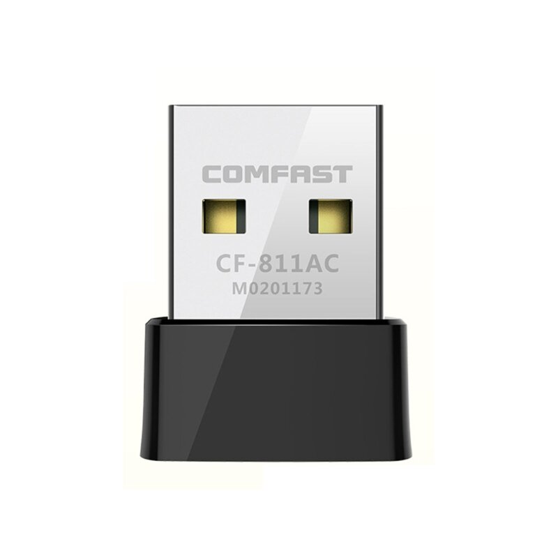 USB Wifi 어댑터 650Mbps WU811AC 무선 네트워크 카드 CF-811AC 안테나 Wifi 수신기 LAN Wifi 동글 듀얼 밴드 2.4 + 5GHz P9JD