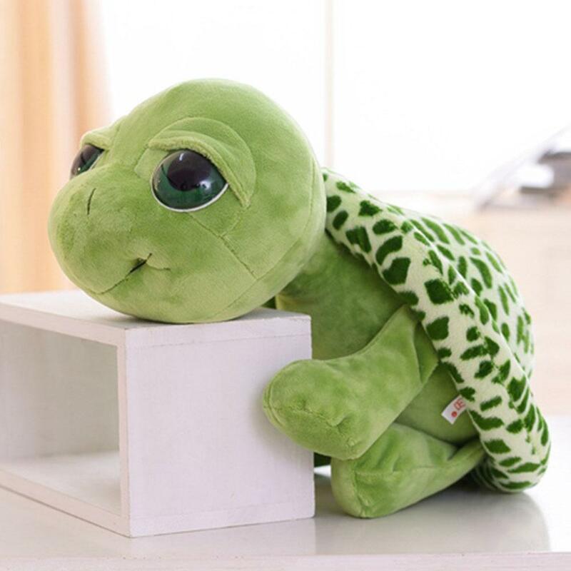 20cm grünes weiches Meer schöne große Augen Schildkröte ausgestopft Kissen Tier Plüsch tier für Kinder Geburtstag Weihnachts geschenk k p3s2