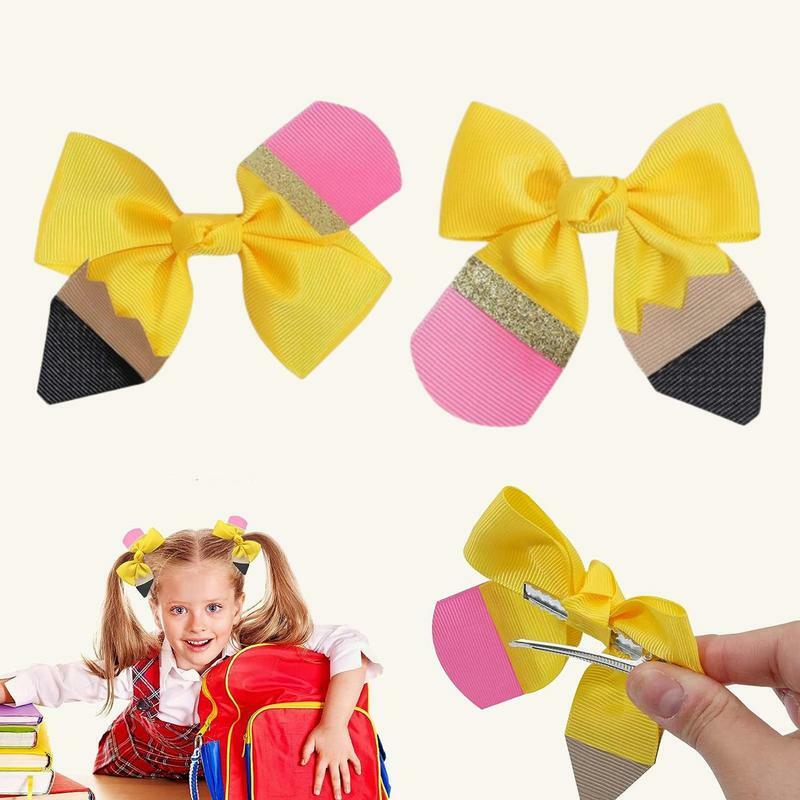 Handcrafted Grosgrain Ribbon Bows, Multifuncional Ponytail Holder, Colorful Hair Clips, Confortável