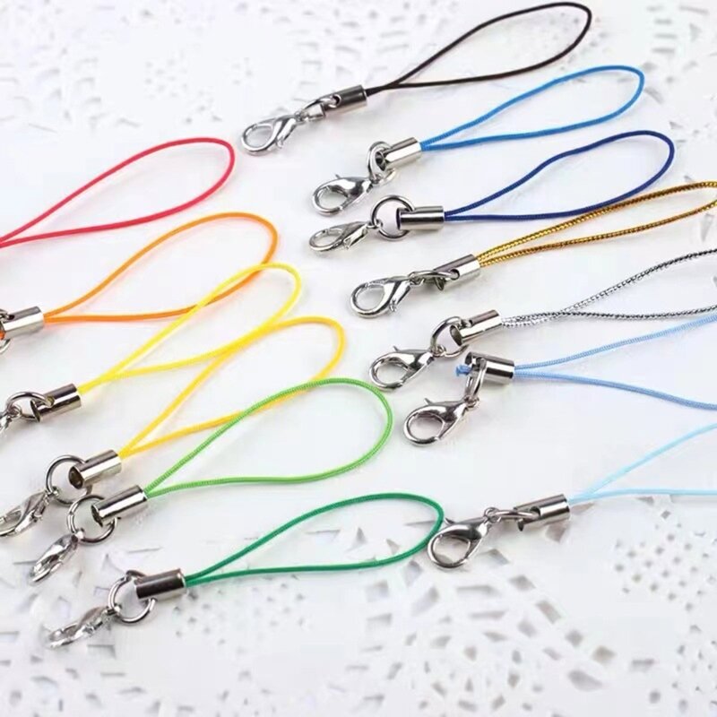 Stylish Wrist Lanyard Carabiner DIY Phone Lanyard Perfect Phone Accessories Phone Chain for USB Drives Jewelry Crafts