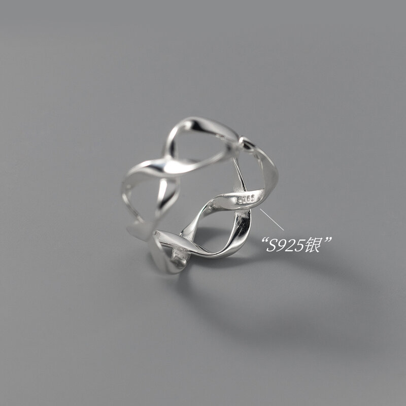 Baru di 925 perak murni cincin geometris untuk wanita pernikahan Vintage kualitas tinggi aksesori perhiasan grosir perhiasan