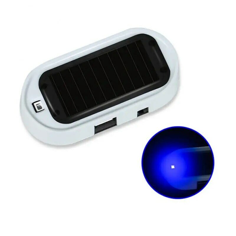 Solar Car LED Luz de alarme de segurança, simulado manequim alarme, aviso sem fio, Anti-Theft Caution Lamp, imitação intermitente, 1-5pcs