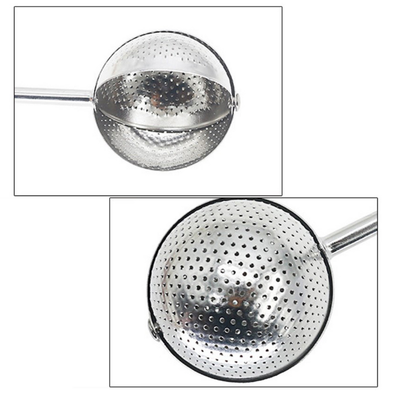 Twisting Tea Ball Infuser with Handle Stainless Steel Tea Strainer Tea Filter Tea Accessories