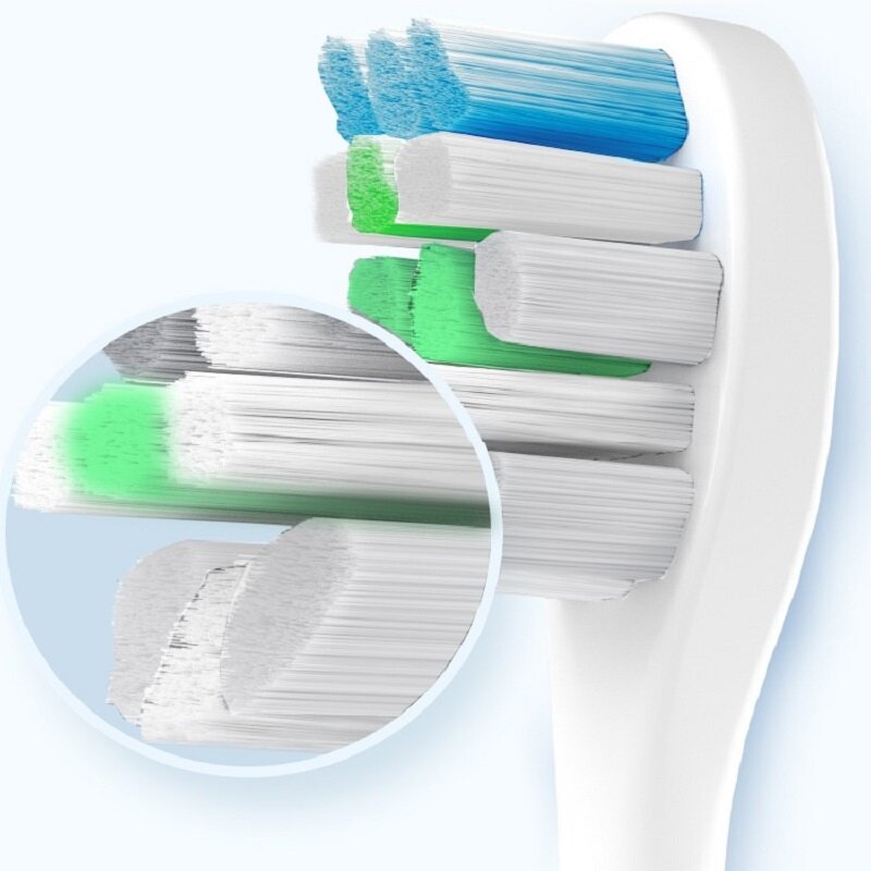 SOOCAS-Têtes de rechange pour brosse à dents électrique, buses à poils souples DuPont, V1, bronchbery, X5, X3U, X3PRO, v1, v2, 3 pièces, 8/12 pièces