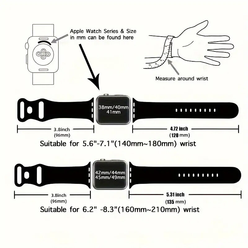 Bracelet en silicone gravé pour Apple Watch, bracelet floral, bande, 44mm, 45mm, 49mm, 40mm, 41mm, 38mm, 42mm, iWatch Series 9, 7, SE, 6, 8, ultra 2