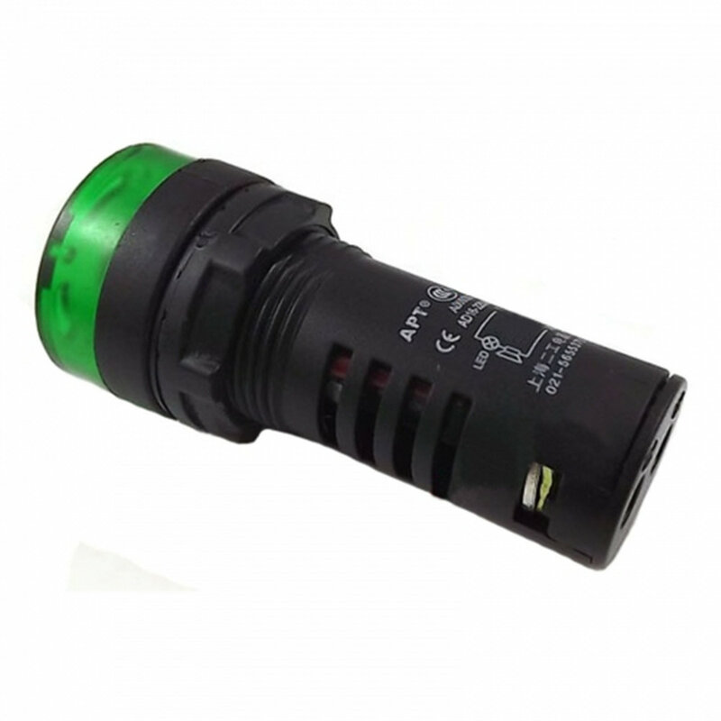 22mm 12VブザーレッドLED Lndicatorライトフラッシュ警報ビープ信号断続的サウンドAD16-22SM警報インジケータレッドグリーン