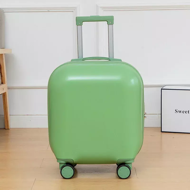 (019) Легкий 18-дюймовый женский чемодан на колесиках