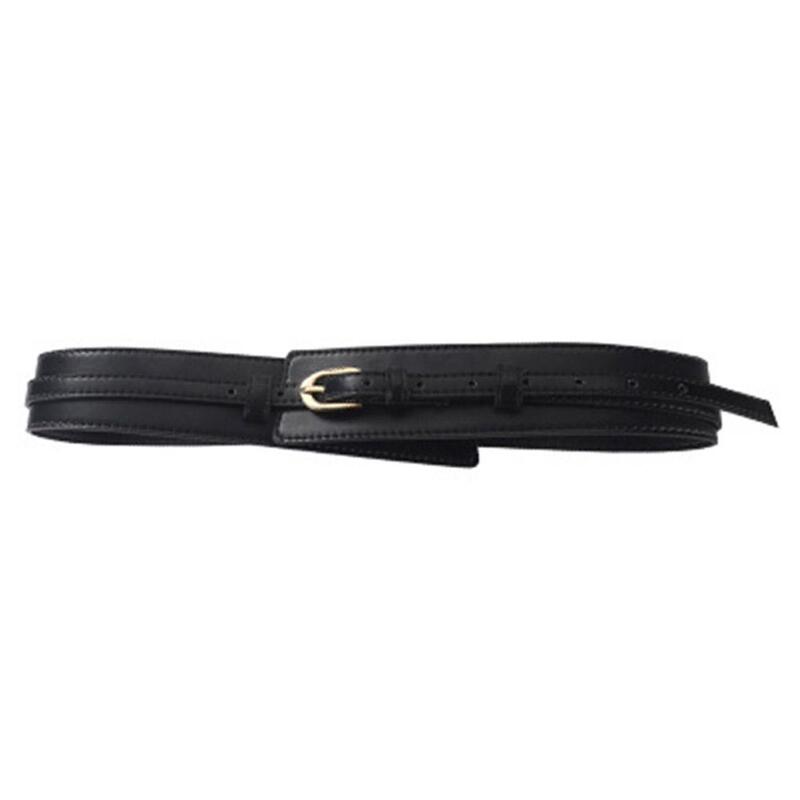 حزام خصر واسع للنساء ، حزام أسود ، زخرفة فستان ، مطابقة سترة البدلة ، عصرية وعالية الجودة ، S5N0