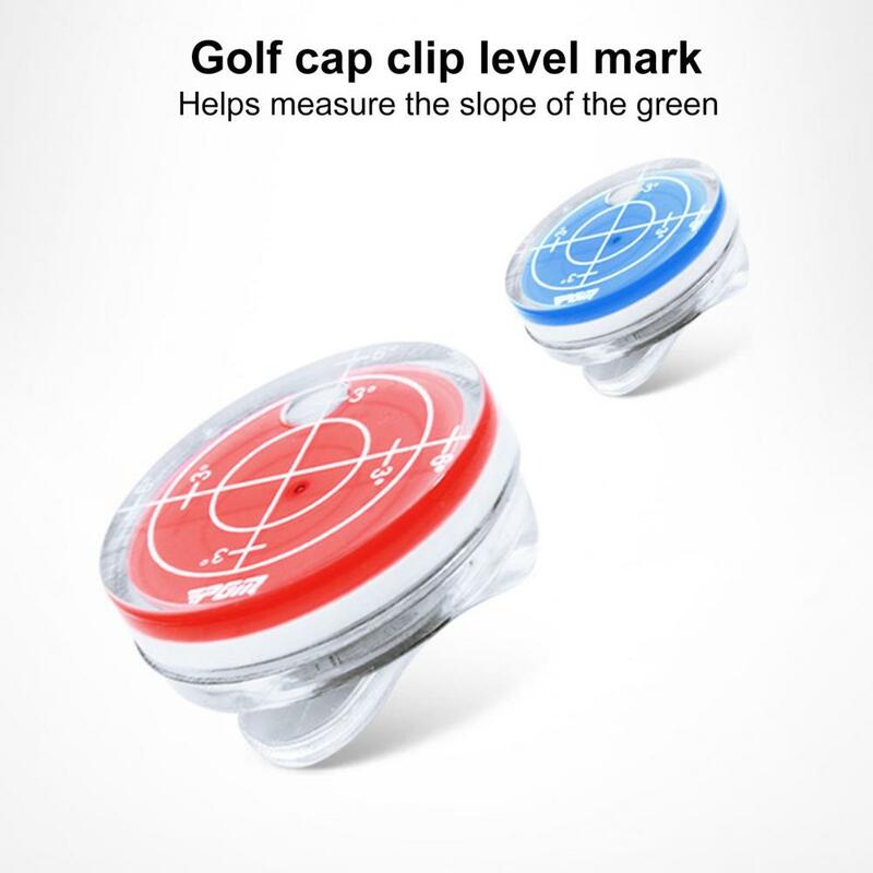 Topi Golf klip putt Level membaca, bola bantuan marcherg, pembaca Level gelembung bulat, topi Level Golf, tanda Level Spirit