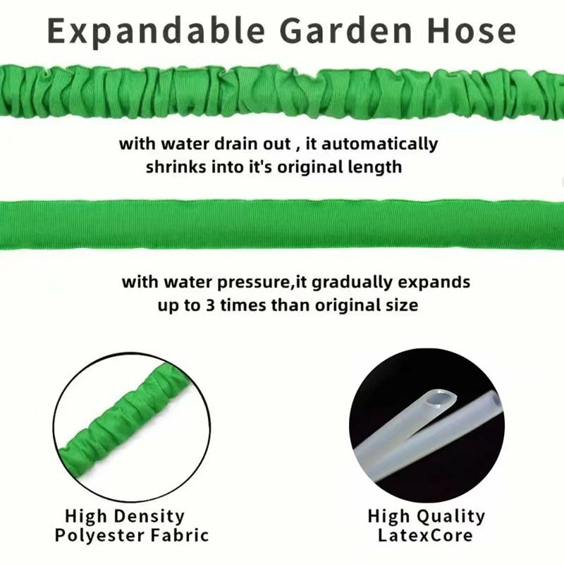 2024nuovo, tubo magico espandibile ad alta pressione, tubo per autolavaggio, tubo per irrigazione da giardino di casa, multifunzione, pulizia del giardinaggio,