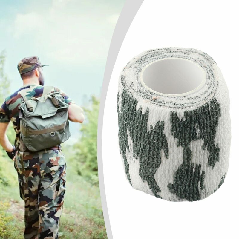 1Pc Camo Form Reusable Self Cling Camo Hunting Rifle  Fabric Tape Wrap Equipment, Including Weapons, Flashlights  Auxiliary Too