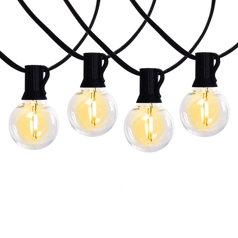 25 Stuks E12 Lampen Voor G40 Globe Outdoor Led String Lights Plastic Onbreekbaar Waterdicht Patio Lichten Lampen