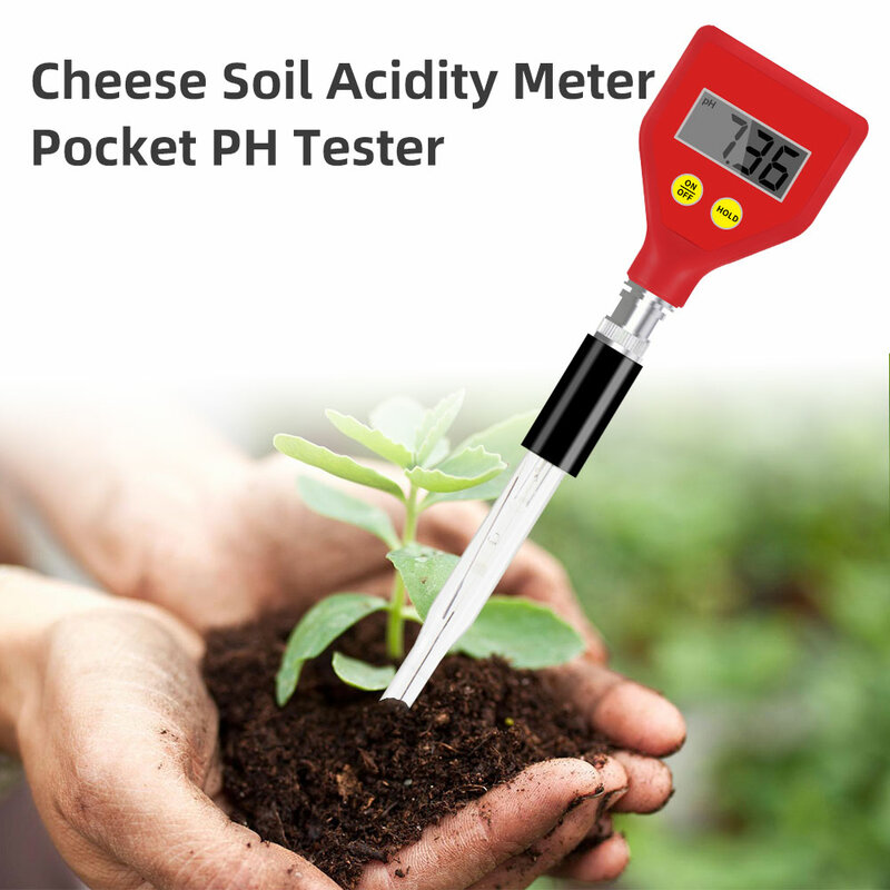 เครื่องวัดความชื้นในดิน3 IN1ใหม่เครื่องวัดค่า pH ความเป็นกรดกระดาษทดสอบค่า pH 0.01ความแม่นยำสูงเครื่องทดสอบเซ็นเซอร์ชื้นสำหรับสระน้ำน้ำดื่ม