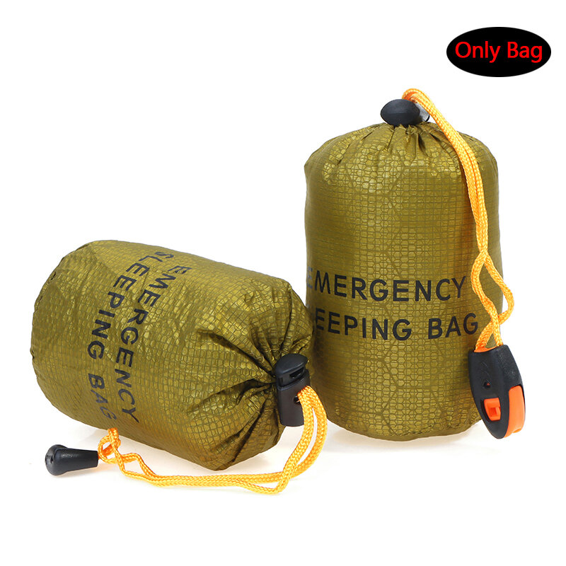 Reusable Emergency Sleeping Bag Waterproof Survival Camping Travel Bag Outdoor Emergency Gear Hiking Activities Equipment