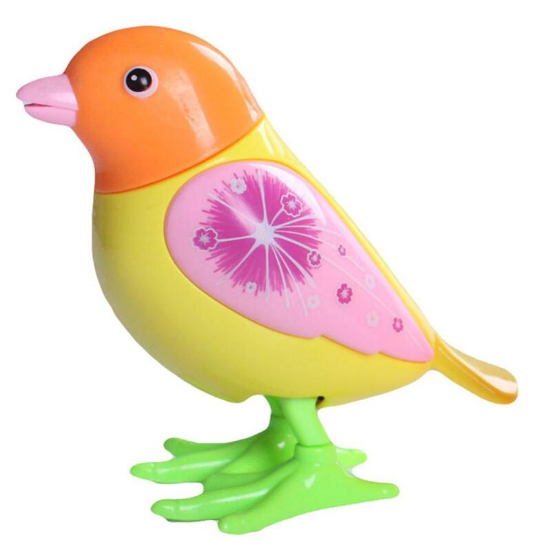 Brinquedo bonito clássico pássaro animal saltando vento até clockwork crianças presente desenvolvimento