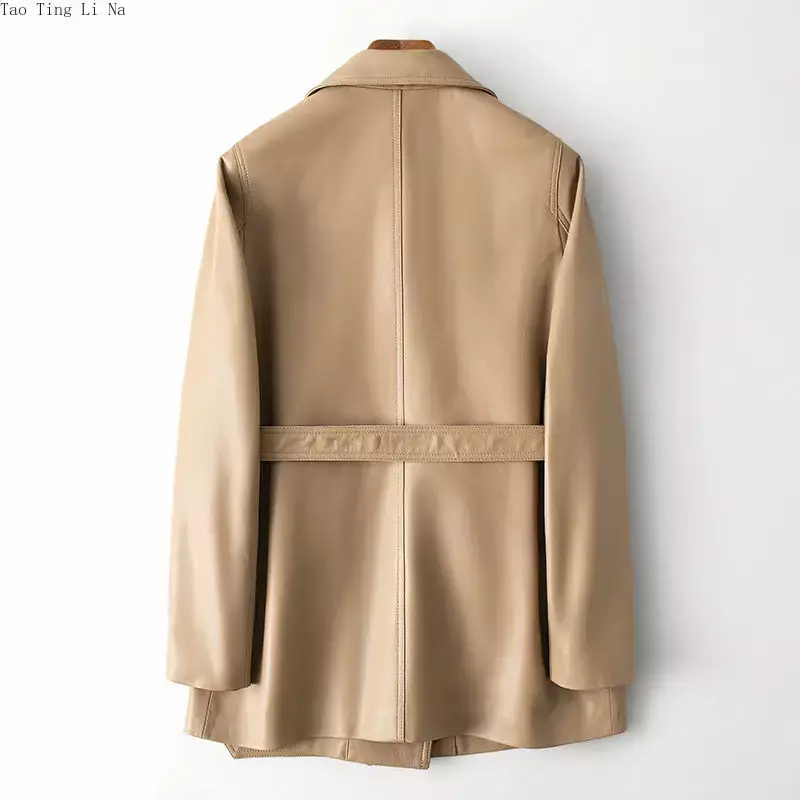 2023 donne nuovo cappotto in vera pelle di montone giacca in vera pelle di pecora H22
