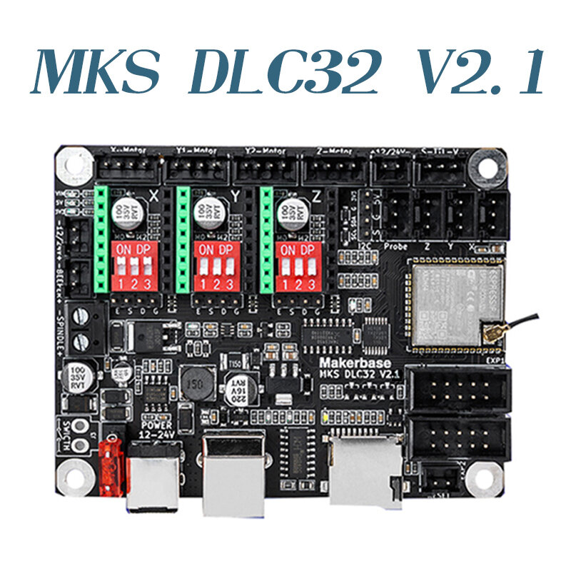 Motherboard Controlador Offline com Tela Sensível Ao Toque, MKS, DLC32, V2.1, WIFI, TFT, TS24, TS35-R, Máquina De Gravação A Laser, 32Bits