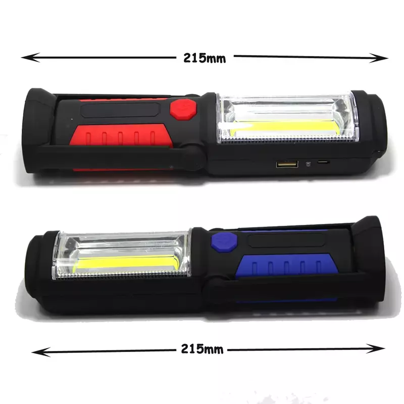 Outdoor Light Hook Work Magnet Lamp  Torch Camping Car Emergency Rechargeable Portable Battery Built-in Inspection