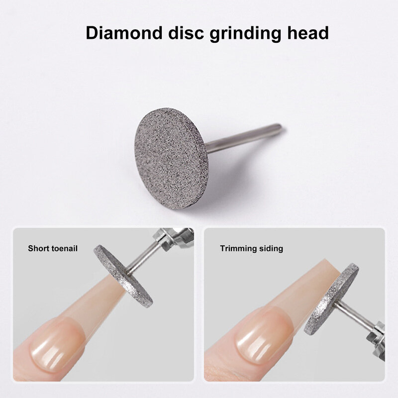 Brocas de metal diamante para pedicure e pedicure, Bit de disco para calos de pele morta Arquivo elétrico do pé Removedor de calos para salão de unhas