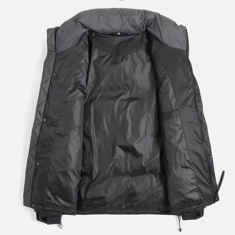 Abrigo Antarctic para hombre, chaqueta gruesa y corta con cuello levantado, tendencia de viento de Hong Kong, novedad de otoño e invierno, 2023