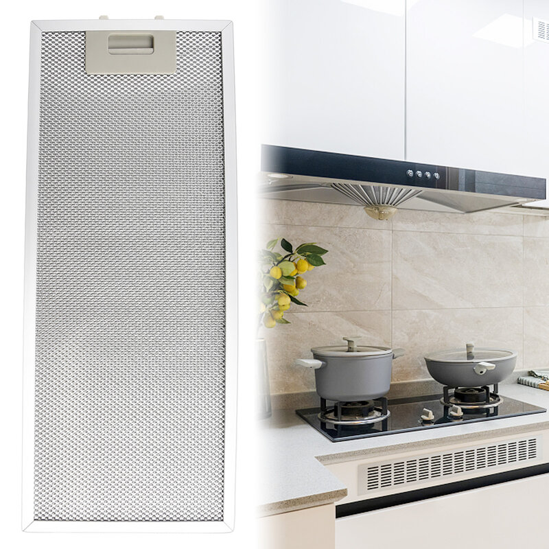 Superior Metal Mesh Extractor Vent Filter Compatible with Various Range Hoods 192 x 470 x 9mm Ensure Clean Air Flow