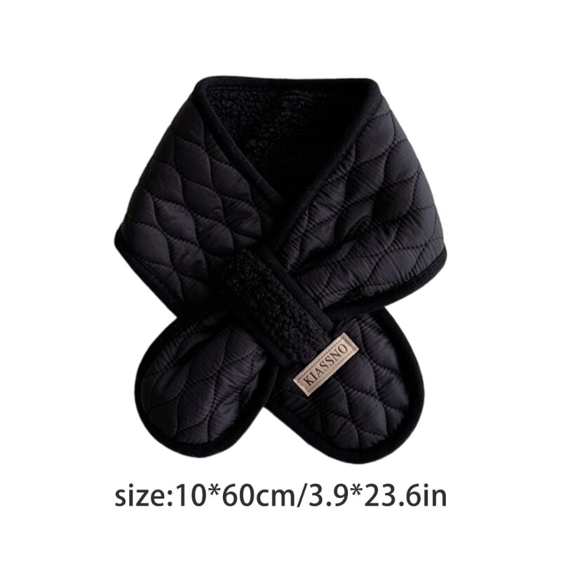F62D Cachecóis inverno infantil Soft lenço moderno cachecol engrossado capa pescoço lenço quente à prova