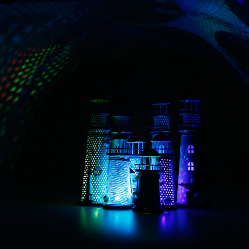 Mercusuar LED buatan tangan Mediterania berubah warna warna bahari Teman besi hadiah yang indah