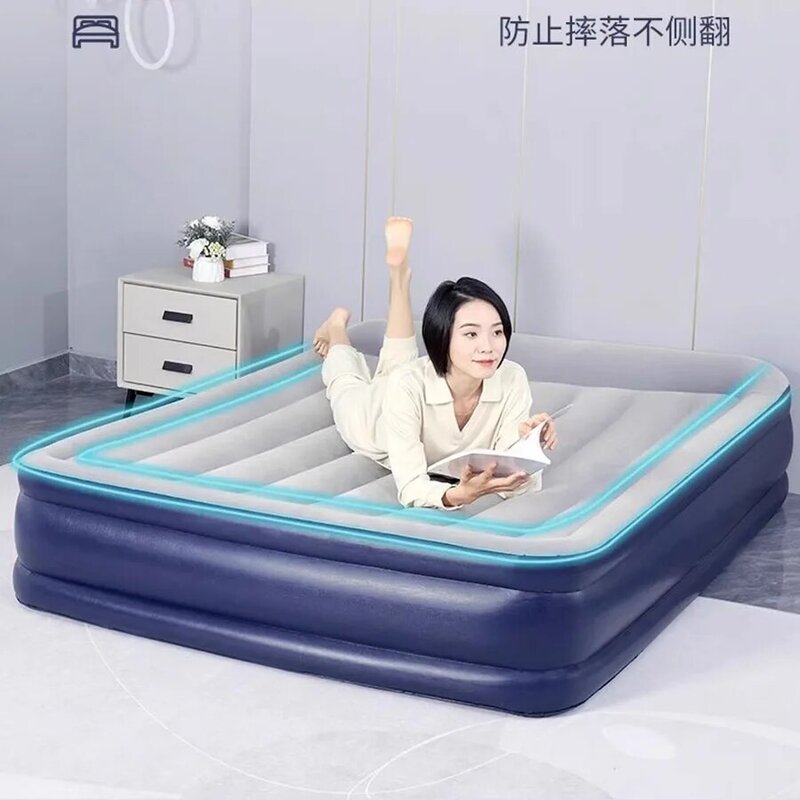 Adults Couples Air Sofa Bed Fold Love Chair Inflatable Air Sofa Bed Foldable Outdoor Romantic Relexing Mattress Fotel Camp Stuff