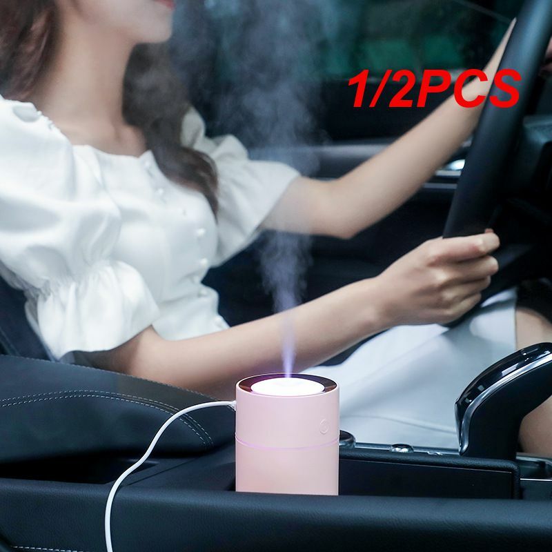 1/2PCS purificatore d'aria per auto con 7 colori luci a LED purificatore d'aria umidificatore rimuovi odore polvere stampo LED Light Cleaner purificante BR