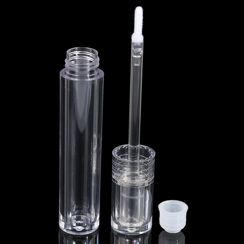 4Ml Tabung Lip Gloss Botol Sepenuhnya Transparan Tabung Lipgloss untuk Lipstik Balm Travel Wadah Kosmetik Isi Ulang Kosong