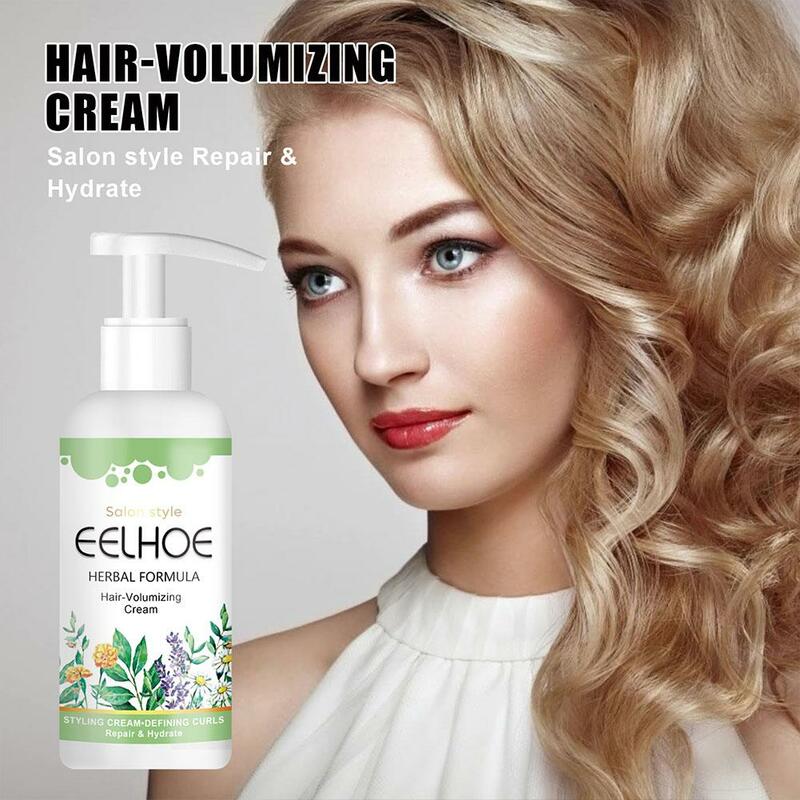 Crema volumizzante per capelli Bouncie'lock Boost Defining Cream Hair Shiny Cream Care Day Curls volumizing sty Hair Long Curly T7C6