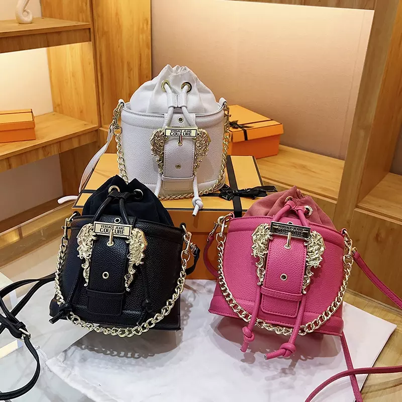 2023 Fashion Luxury Designer Bucket Bags PU Leather Small Shoulder Crossbody Bags Female Trend Messenger Handbag For Women