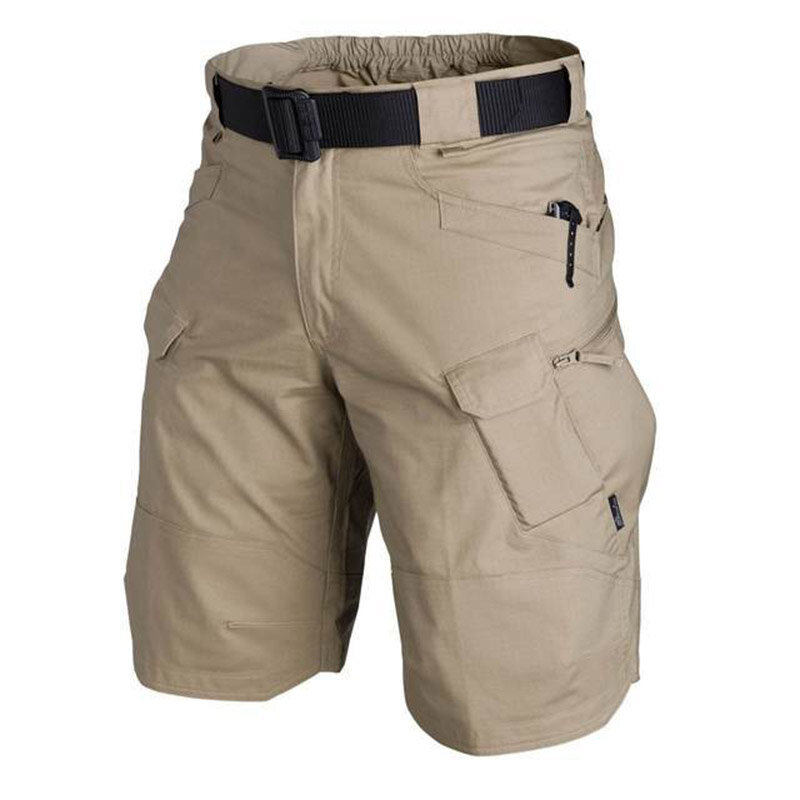Pantalones cortos impermeables con múltiples bolsillos para hombre, ropa táctica de secado rápido para exteriores, caza y pesca, Verano