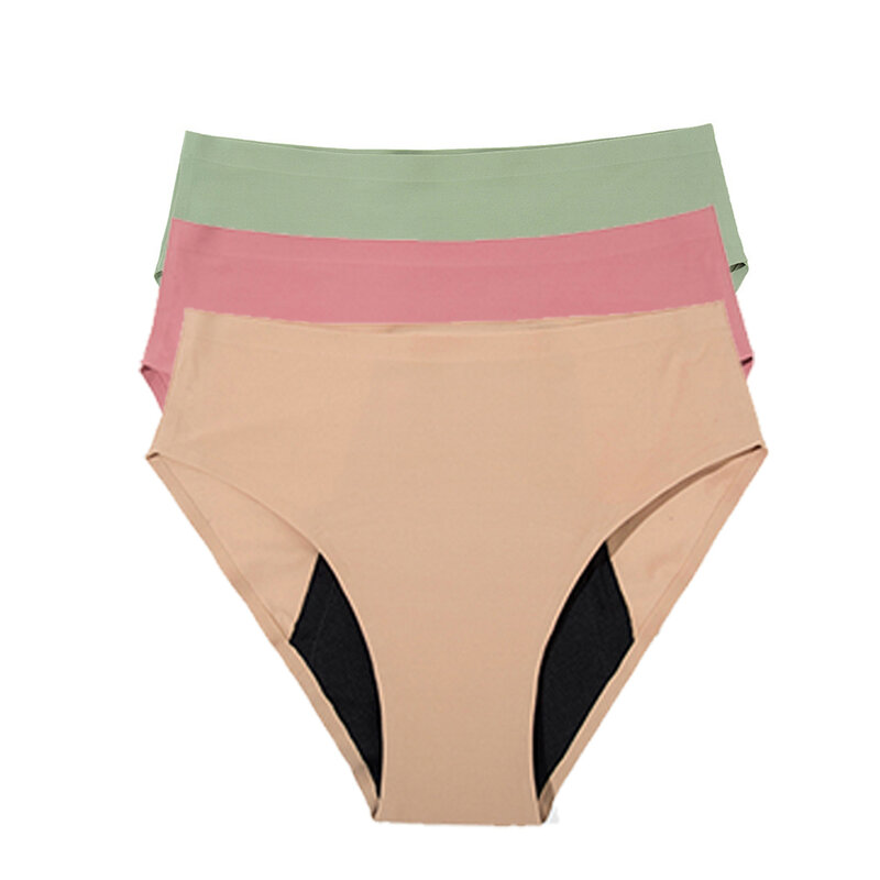 9099 Menstrual Panties 4-Layer Leakproof Briefs Mid Waist Women Underwear Sexy Fast Absorbent Underpantiesies