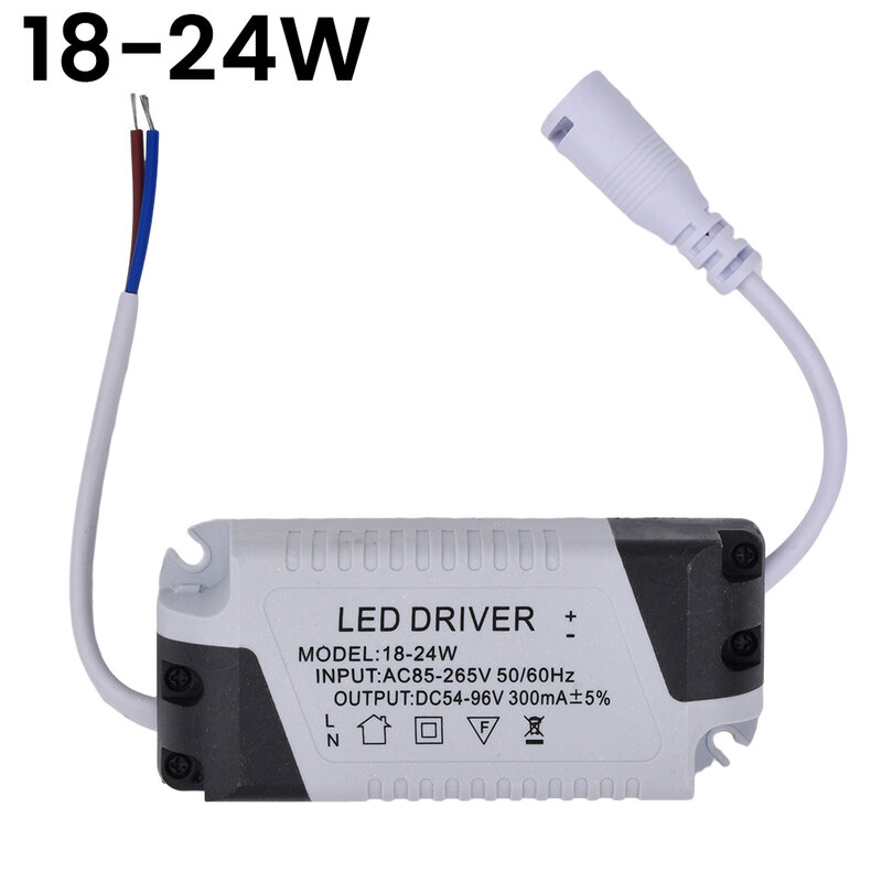 Adaptador de fuente de alimentación de transformador de iluminación para lámparas LED, controlador de lámpara de Panel, 8-18W/ 8-24W/ 24-36W, CA 85-265V
