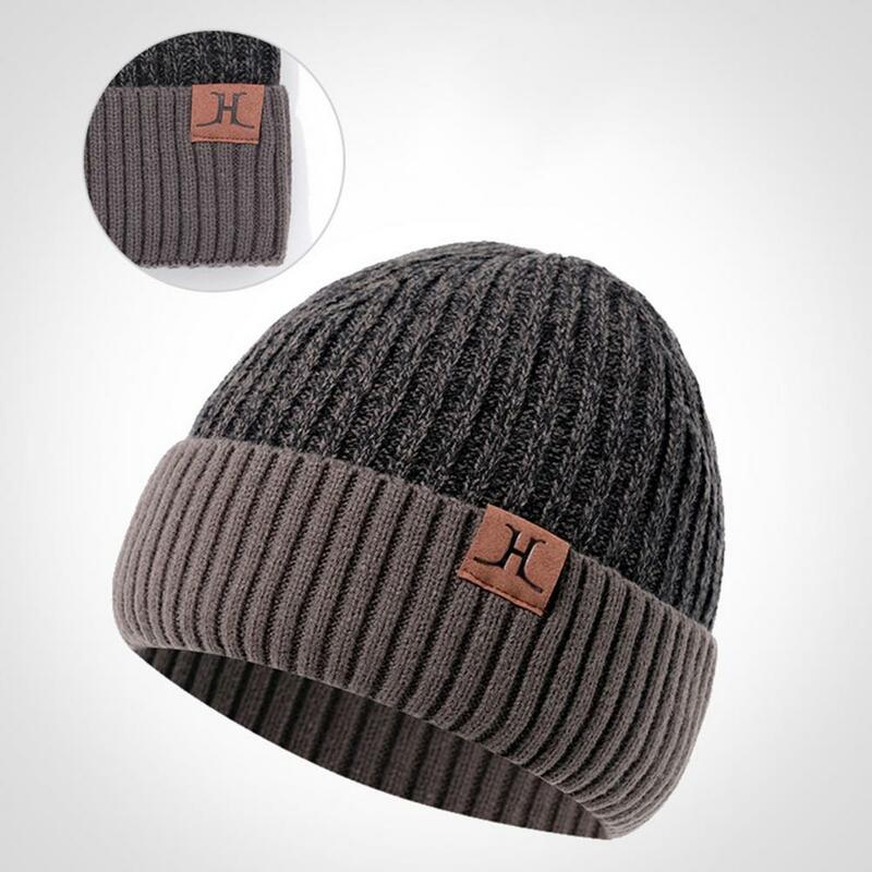Conjunto de chapéu e cachecol forrado com lã Gorro de inverno aconchegante Luva macia Luvas à prova de vento Lenço longo para estilo quente