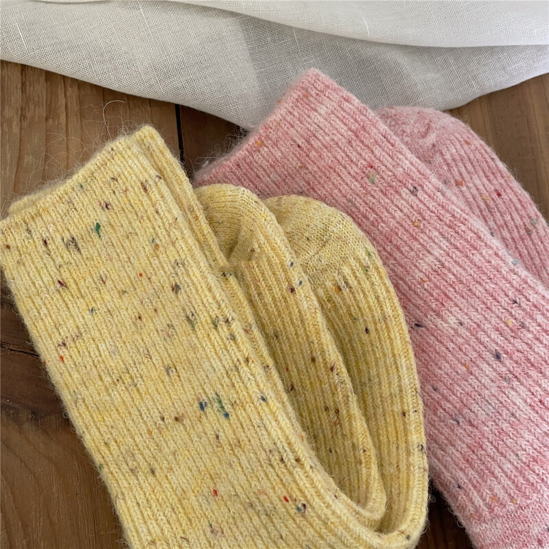 Słodkie damskie skarpetki japońska moda 2023 nowe wiosenne letnie damskie bawełniane skarpetki miękkie oddychające pochłaniają pot świeży kolorowe skarpetki