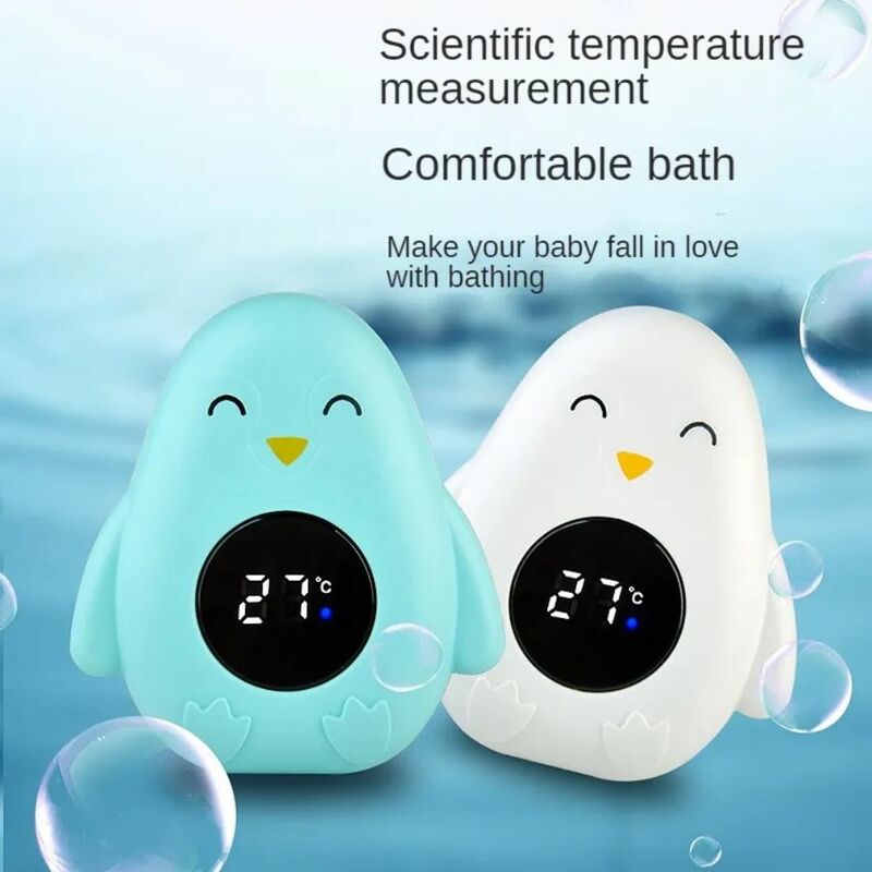 Desenhos animados temperatura sensor para bebê, banho temperatura medidor, testador de temperatura impermeável, display led, flutuante, novo