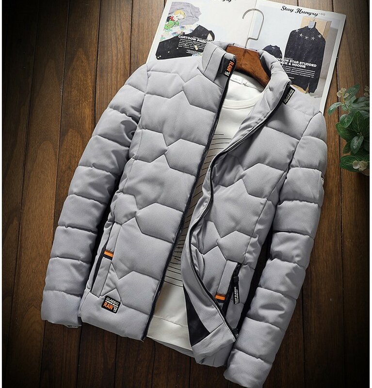 Jaket tebal parka hangat pria, pakaian luar, jaket Down Musim Dingin, mantel salju parka ukuran besar