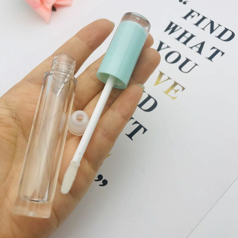Tubos de brillo de labios vacíos, botella de esmalte de labios impermeable, transparente, DIY, envases de embalaje de cosméticos, 5ML, venta al por mayor