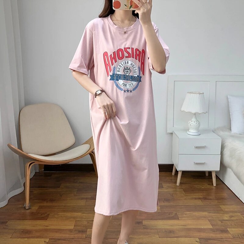 Breastfeeding Dress Home Clothes For Women Summer Maternity Nursing Dresses Pregnant Loose Casual Feeding Clothing Pregnancy