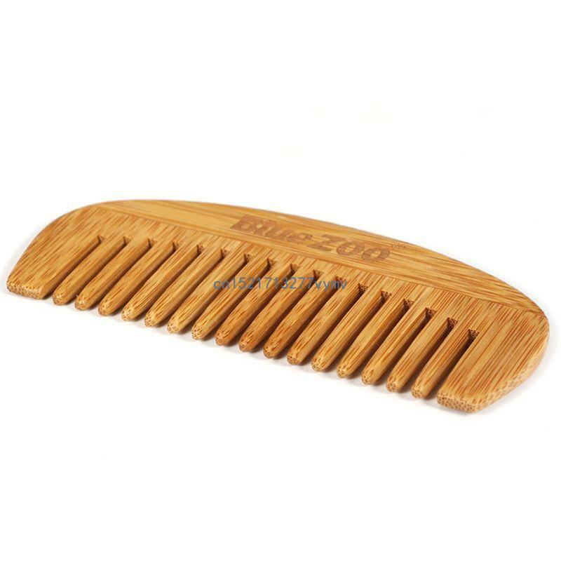 12cm comprimento mini pentes cabelo bambu natural portátil formato crescente curvado