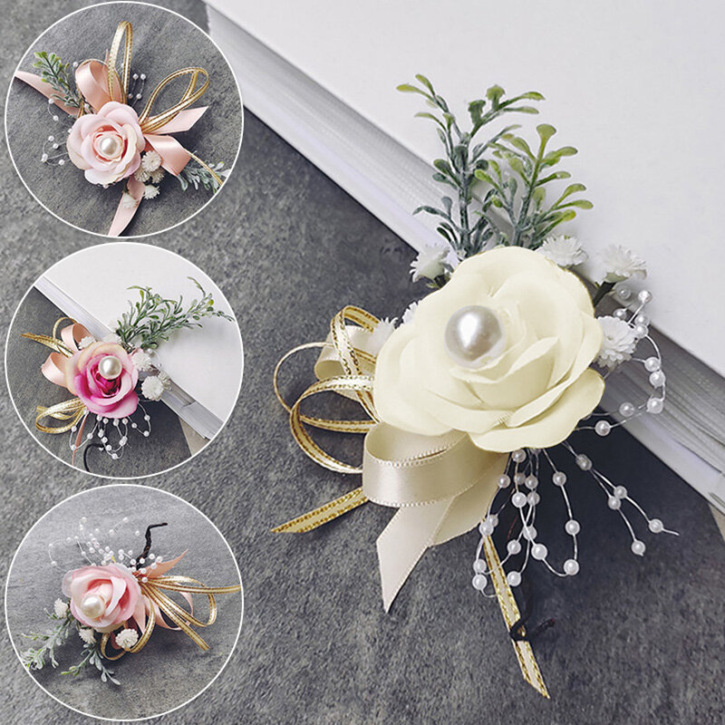 Цветы ручной работы для подружки невесты, свадебные аксессуары для выпускного вечера