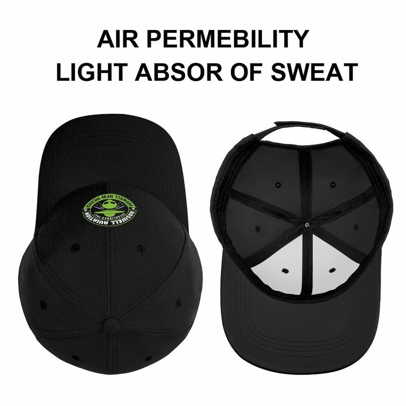 Roswell Aviation 뉴 멕시코 외계인 UFO 야구 모자, 골프 모자, 티 모자, UV 보호 태양 모자, 푹신한 모자, 여성 남성